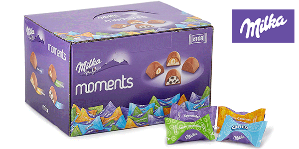 Chollo Pack de chocolatinas Milka Moments de 1 kg por sólo 13,99€ (-41%)