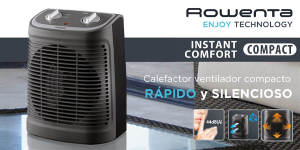 Chollo Calefactor Rowenta Comfort Compact SO2320 de 2.400 W por sólo 39,99€ y envío gratis (-38%)