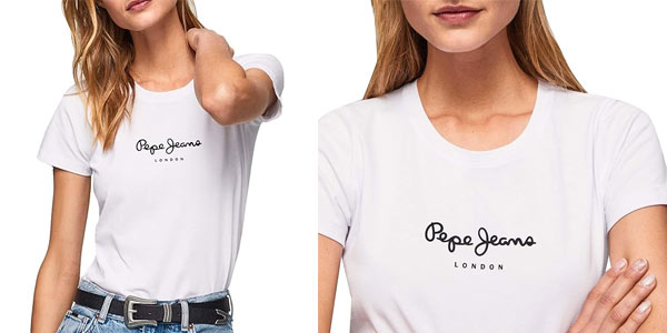 Chollo Camiseta Pepe Jeans New Virginia para mujer por sólo 13,56€ con cupón descuento (-40%)