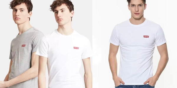 Chollo Pack x2 Camisetas Levi’s Crewneck Graphic para hombre por sólo 23,40€ (-42%)