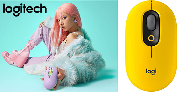 Chollo Ratón inalámbrico Logitech Pop con emojis personalizables por sólo 24,65€ (-41%)