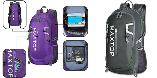 Chollo Mochila de viaje plegable Maxtop de 40 litros por sólo 12,79€ (-60%)