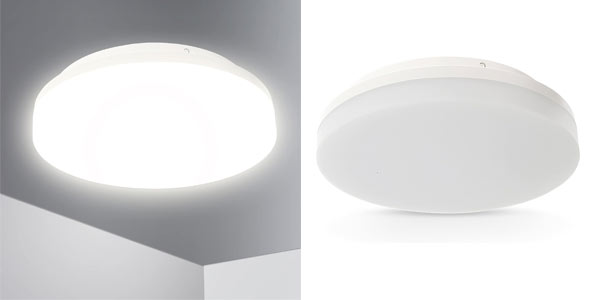 Chollo Plafón LED de techo Lumare de 24W apto para instalar en baños por sólo 5,99€