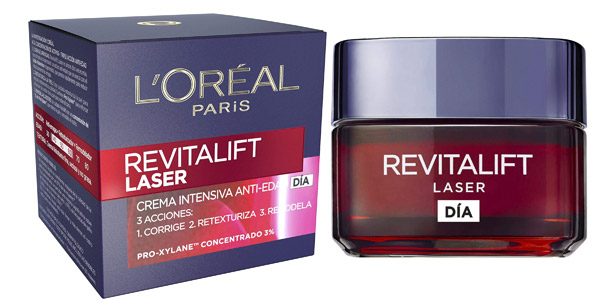 Chollo Crema de Día Intensiva Antiedad L’Oréal París Revitalift Láser de 50 ml por sólo 13,49€ (-34%)