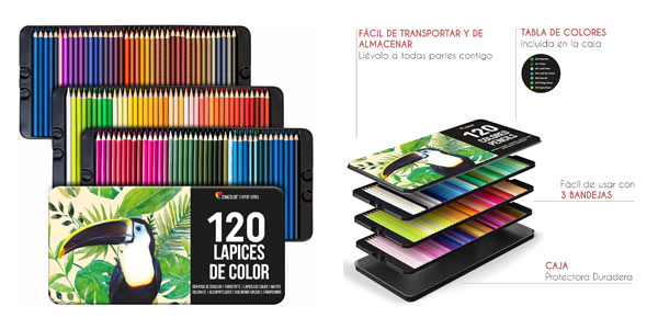 Chollo Pack 120 Lápices de colores numerados Zenacolor por sólo 21,20€ (29% de descuento)