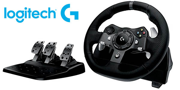 Chollo Volante Logitech Driving Force G920 para Xbox One y PC por sólo 187,64€ con envío gratis (-50%)