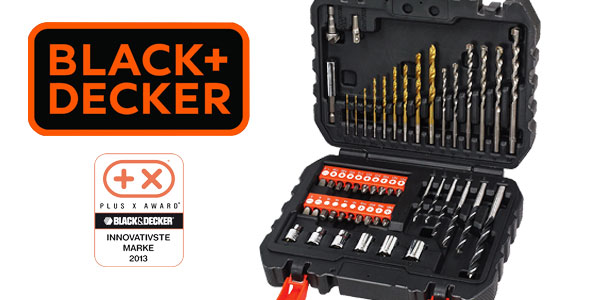 Chollo Pack Black+Decker A7188 de 50 piezas para atornillar y taladrar por sólo 13,99€ (60% de descuento)