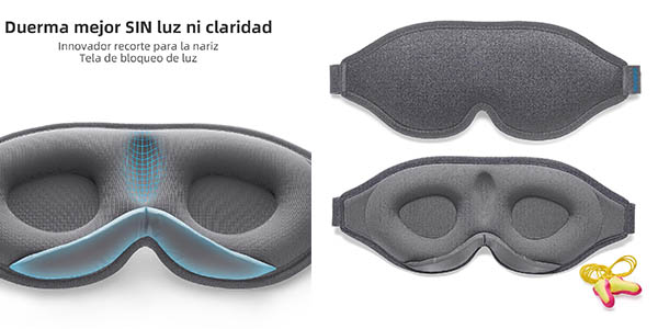 Chollo Antifaz acolchado Trilancer para dormir por sólo 7,19€ (15% de descuento)