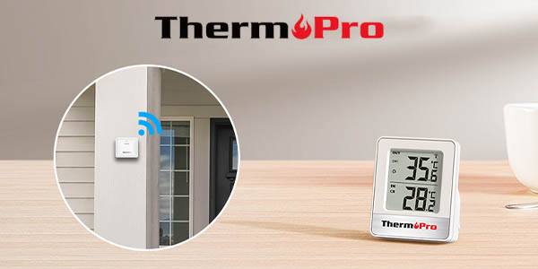 Chollo Termómetro digital ThermoPro TP200C con sensor de exterior por sólo 16,99€ (-15%)