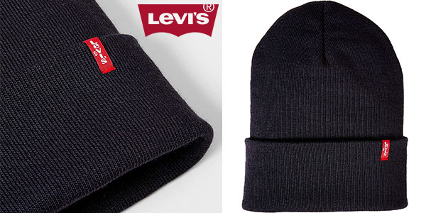 Chollo Gorro de punto Levi’s Red Batwing Embroidered Slouchy Beanie para hombre por sólo 13,81€ con cupón descuento (-47%)