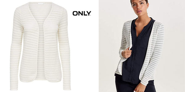 Chollo Chaqueta de punto Only OnlCrystal Ls Cardigan Noos para mujer por sólo 14,95€ con cupón descuento (-40%)