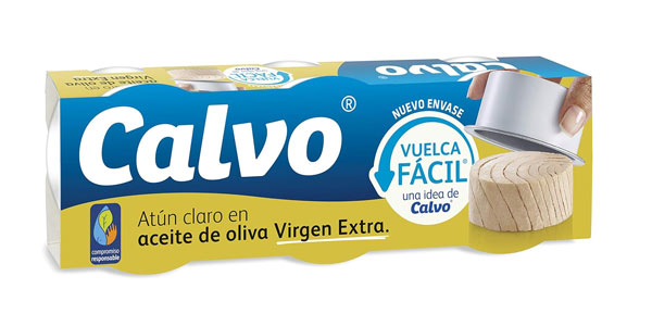 Chollo 6 latas Atún Claro Calvo en aceite de oliva Virgen Extra de 65 g (390 g en total) por sólo 6,53€ con 2ª unidad al -50%