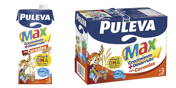 Chollo Pack x12 Puleva MAX Leche de Crecimiento y Desarrollo con Cereales por sólo 15,21€ con 2ª unidad al -50%