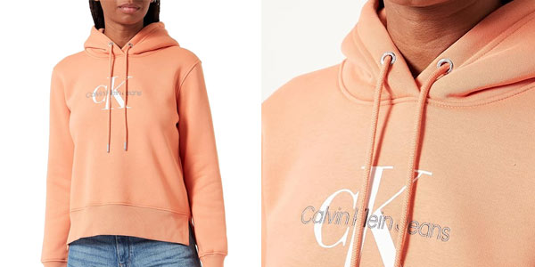 Chollo Sudadera Calvin Klein Archival Monologo para mujer por sólo 59€ con envío gratis (-51%)