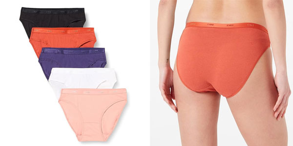 Chollo Pack x5 bragas Dim Les Pockets de algodón para mujer por sólo 10,25€ (50% de descuento)