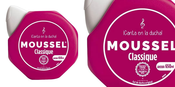 Chollo Pack de 3 botes gel de baño Moussel Classique de 650 ml por sólo 7,90€ con oferta 3×2 (2,63€ cada uno)