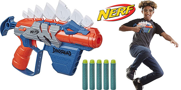 Chollo Lanzador Nerf Dinosquad Stegosmash con 5 dardos por sólo 7,50€ (-50%)