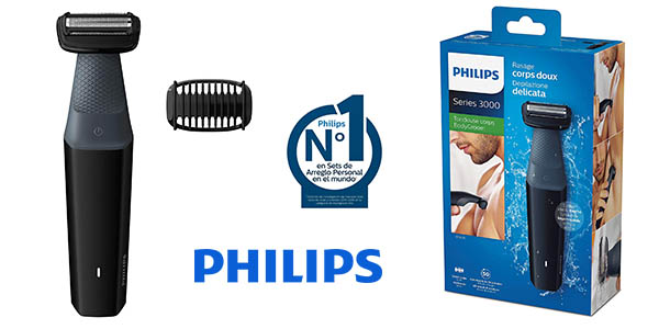 Chollo Afeitadora corporal Philips Serie 3000 BG3010/15 por sólo 23,96€ (-23%)