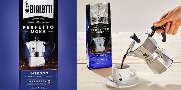 Chollo Paquete de café molido Bialetti Perfetto Moka Intenso de 250 g por sólo 3,99€