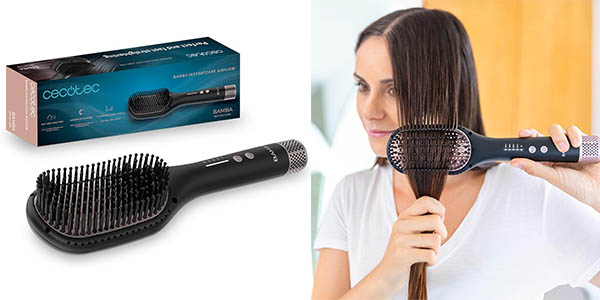 Chollo Cepillo alisador Cecotec AirFlow con revestimiento cerámico para el pelo por solo 29,90€ con envío gratis (25% de descuento)