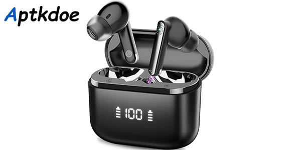 Chollo Auriculares Inalámbricos Aptkdoe con Bluetooth 5.3 por sólo 11,99€ con cupón descuento (-40%)