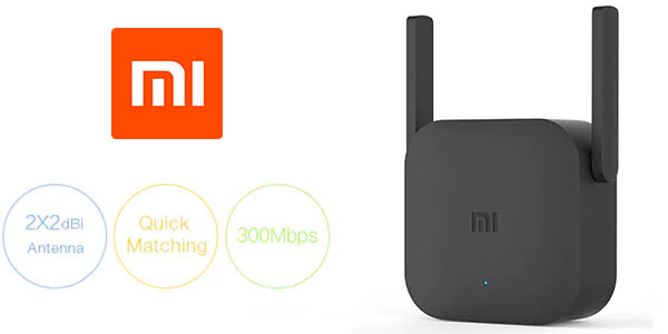 Chollo Repetidor WiFi Xiaomi Pro 300 Mbps por sólo 26,03€ (30% de descuento)