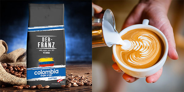 Chollo Café en grano Der-Franz Colombia de 1 kg por sólo 12,49€ (-11%)