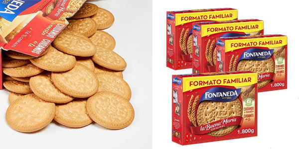 Chollo Pack x4 Paquetes galletas La Buena María de Fontaneda Original de 1.800 g por sólo 18,86€ con cupón (4,71€ cada paquete)