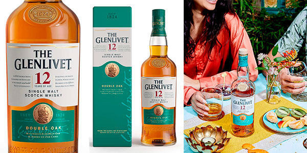 Chollo Whisky The Glenlivet 12 Años premium de 700 ml por sólo 27,99€ (-23%)