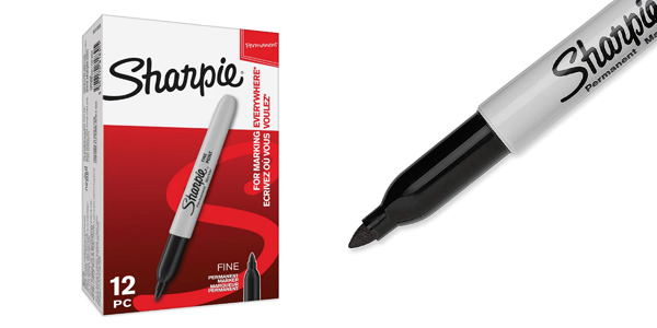 Chollo Pack x12 Rotuladores permanentes Sharpie de punta fina en color negro por sólo 8,69€ (16% de descuento)