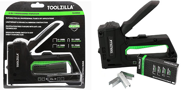 Chollo Grapadora manual Toolzilla TZ31PRO 4 en 1 con 200 grapas por sólo 17,49€ con cupón descuento (-50%)