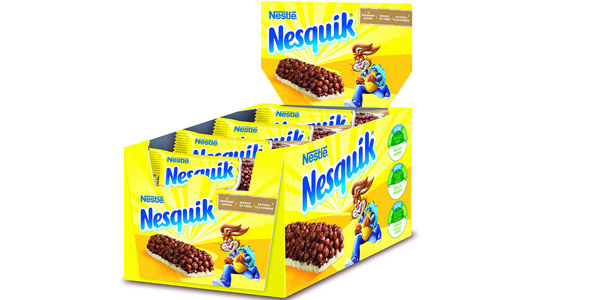 Chollo Pack x16 Barritas de cereales Nesquik de 25g por sólo 5,89€ (18% de descuento)