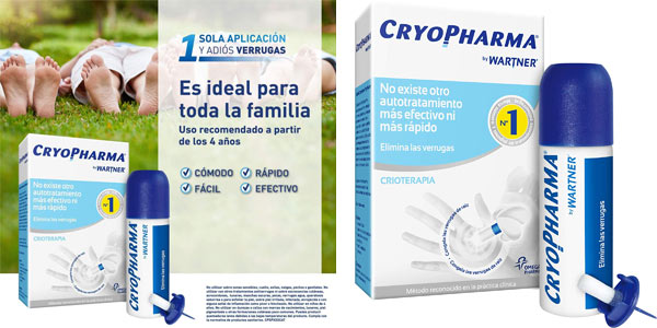 Chollo Cryopharma Tratamiento Anti Verrugas de 50 ml por sólo 15,74€ (39% de descuento)