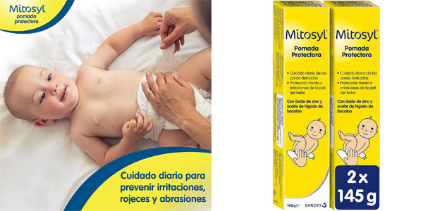 Chollo Pack x2 Pomada protectora Mitosyl para las irritaciones del pañal por sólo 20,75€ (45% de descuento)