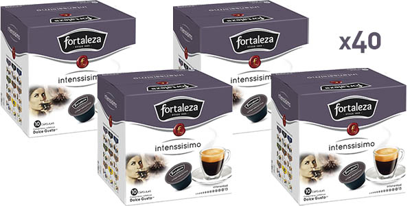 Chollo Pack x40 Cápsulas de Café Fortaleza Dolce Gusto Intenssisimo por sólo 10,35€ ¡Sólo 0,26€ cada café!