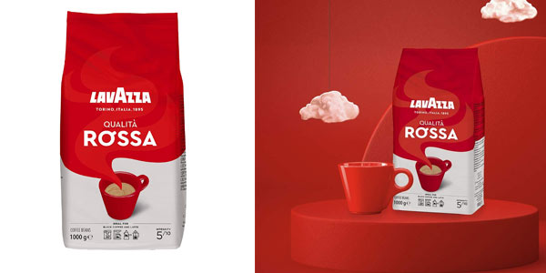 Chollo Café en grano Lavazza Espresso Qualitá Rossa de 1 Kg por sólo 11,99€ (29% de descuento)