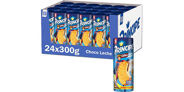 Chollo Pack x24 paquetes de Galletas Príncipe Choco Leche (360 galletas, 7,2 kg) por sólo 31,92€ con envío gratis (-33%)