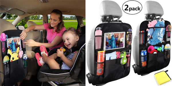 Chollo Pack x2 Organizadores multibolsillos Okeeca para coche por sólo 9,09€ con cupón descuento (30% de descuento)