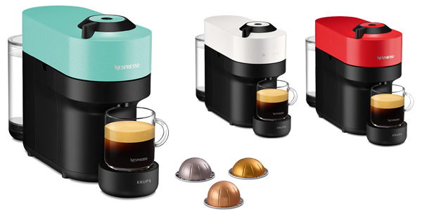 Chollo Cafetera de cápsulas Nespresso Krups Vertuo Pop XN9205 por sólo 48,76€ con envío gratis (51% de descuento)