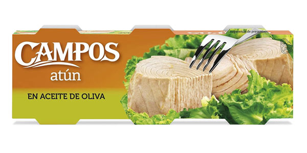 Chollo Pack Atún Campos en aceite de oliva por sólo 5,27€ con 2ª unidad al 50%