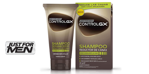 Chollo Champú reductor de canas Just For Men Control GX para hombre por sólo 7,67€ con cupón (-35%)