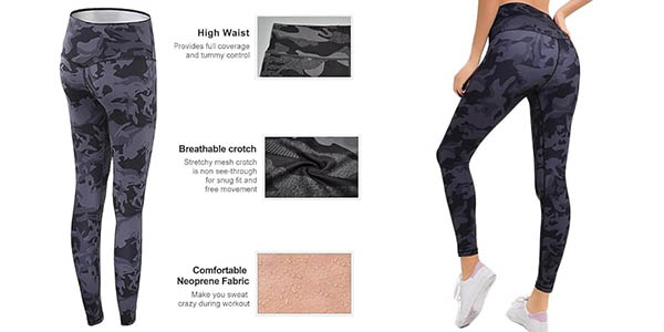 Chollo Leggins Aileda con efecto sauna para mujer por sólo 16,27€ con doble cupón descuento (-65%)