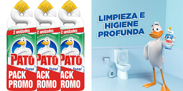 Chollo Pack x6 Limpiador Quitamanchas Pato WC Power Frescor Total por sólo 9,98€ con el 3×2 de Amazon