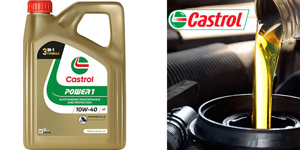 Chollo Aceite Castrol Power 1 4T 10W40 de 4 litros para motocicleta de 4 tiempos por sólo 32,96€ (-31%)