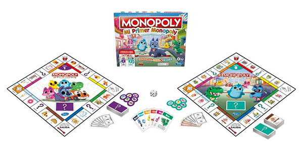 Chollo Juego de mesa Mi primer Monopoly con tablero de 2 caras por solo 11,25€ (-60%)