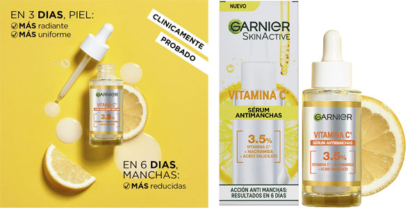 Chollo Garnier Sérum Anti Manchas con 3,5% de Vitamina C por sólo 7,65€ con envío gratis (45% de descuento)