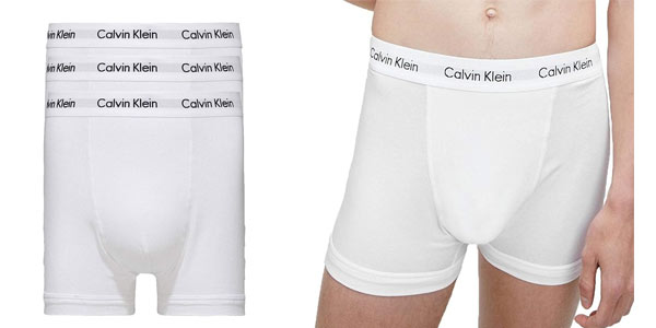 Chollo Pack x3 Bóxer Calvin Klein Trunk para hombre por sólo 25,95€ (-40%)