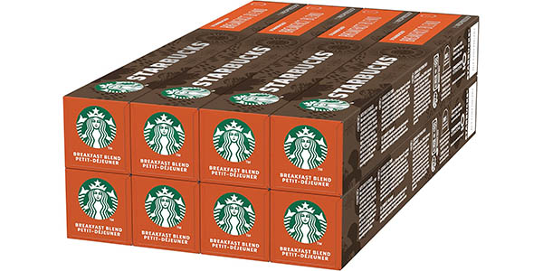 Chollo Pack 10x cajas Starbucks Breakfast Blend para Nespresso por sólo 23,30€ (-27%)