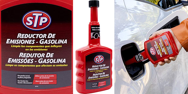 Chollo Reductor de emisiones STP para motor de gasolina de 400 ml por sólo 9,54€ (-31%)