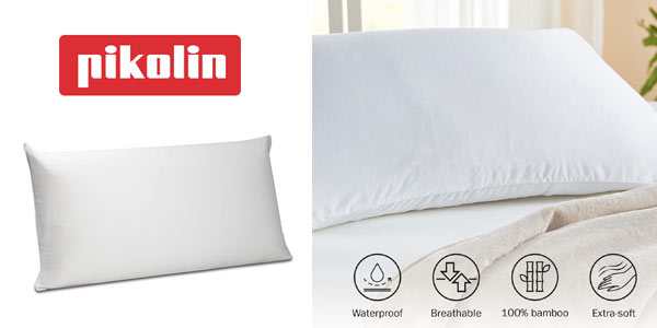 Chollo Funda de almohada Pikolin Punto 100% Bambú de 135 x 40 cm por sólo 12,69€ (-33%)